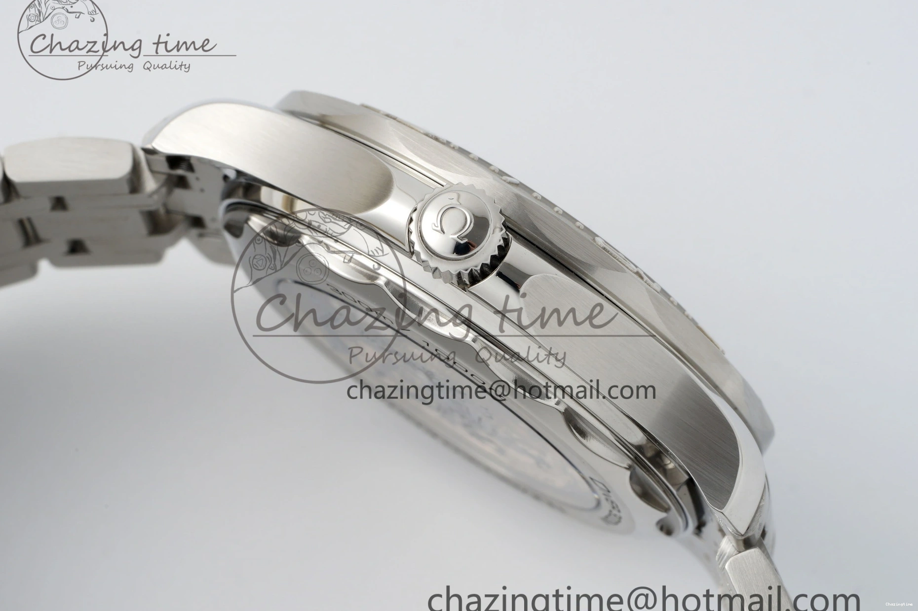 0521 Unisex Seamaster 300M 007 Platinum VSF 1:1 Best Edition Gray Dial on SS Bracelet A 7826